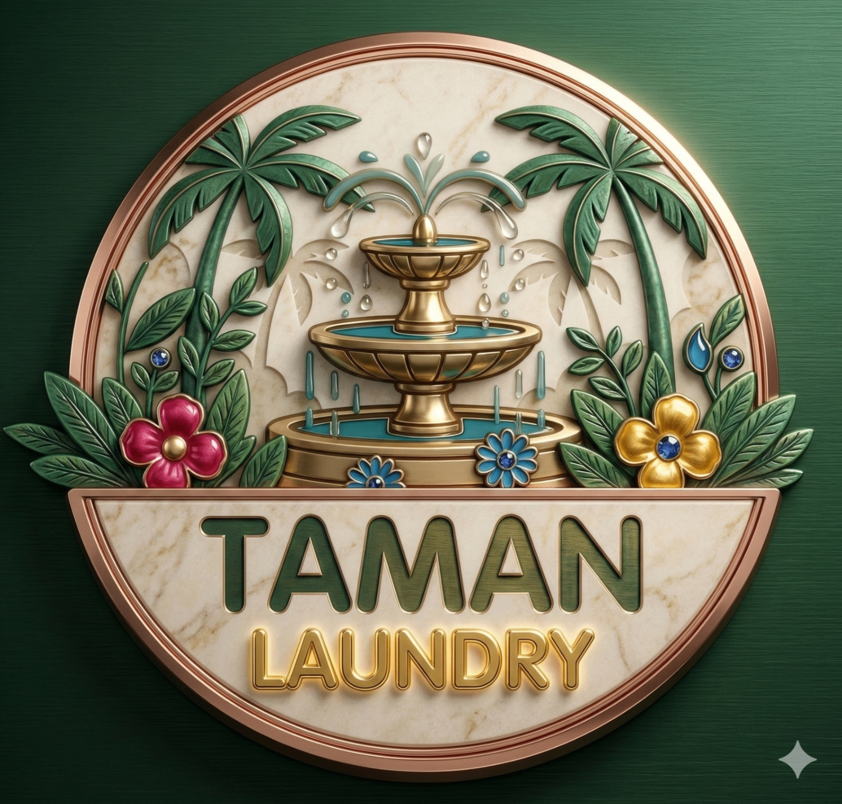 Taman Laundry Logo